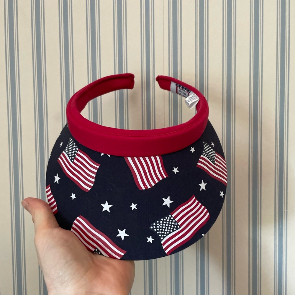 Sonoma Flag Sun Visor - Navy and Red American Flag